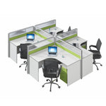 Estación de trabajo de oficina rectangular Leona de 57 a 228