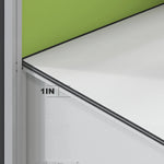 Estación de trabajo de oficina rectangular Leona de 57 a 228