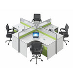 Estación de trabajo de oficina rectangular Leona de 57 a 228