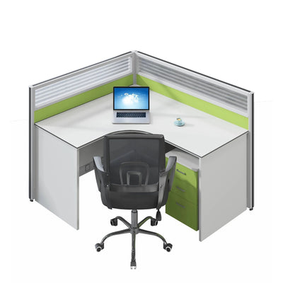 Leona · L-Shaped Cubicle Workstation