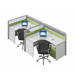 Estación de trabajo de oficina rectangular Leona de 57 a 228