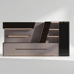 Velor · Modern Office Shelves w/ Lighting & Storage