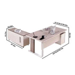 Luciana · Executive Desk w/ Mobile Storage