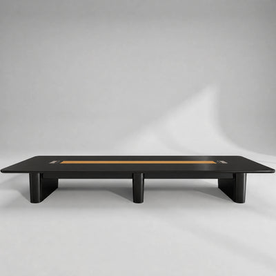 Lynix · Conference Room Table — Glossy Black