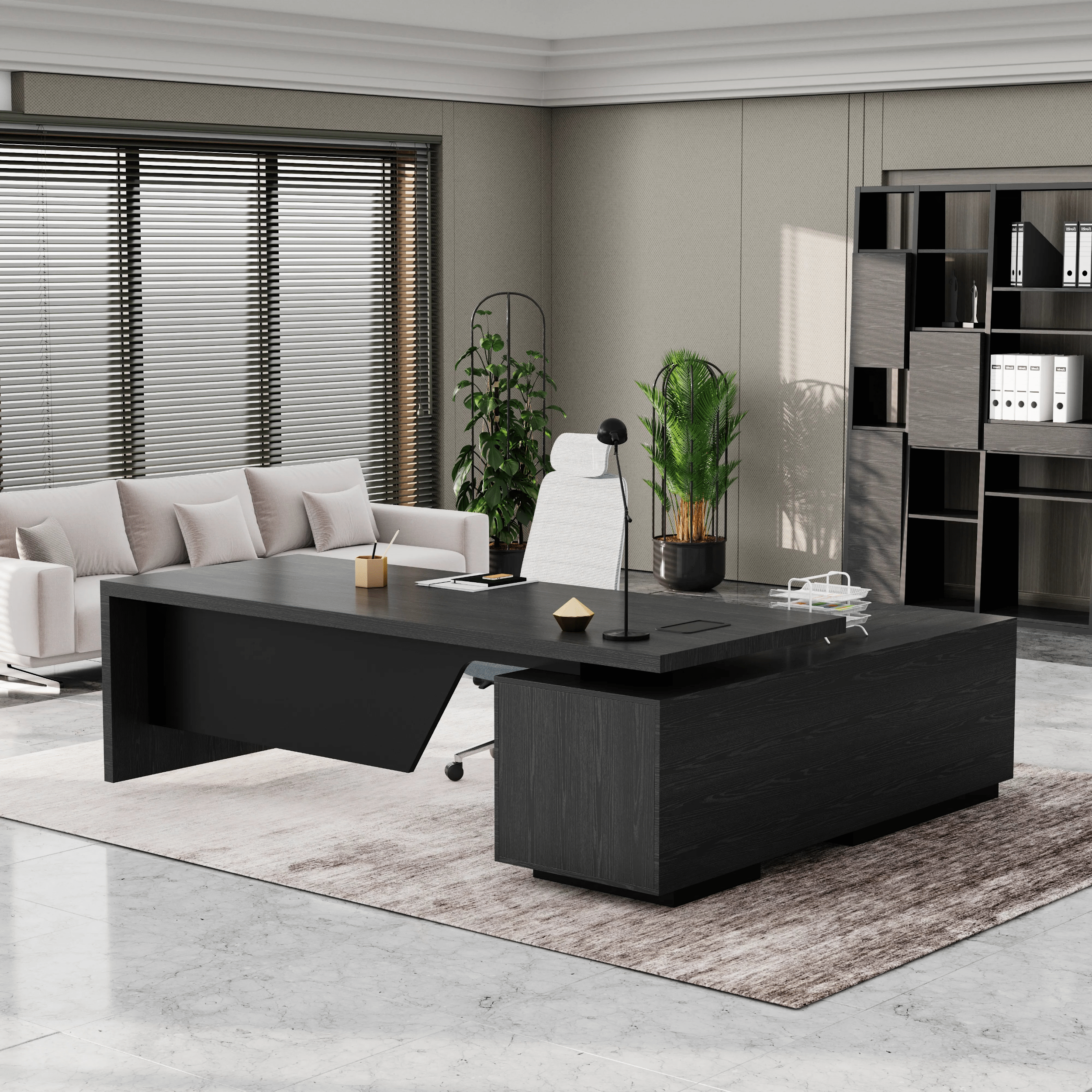 Maverick · Modern L-Shaped Executive Desk