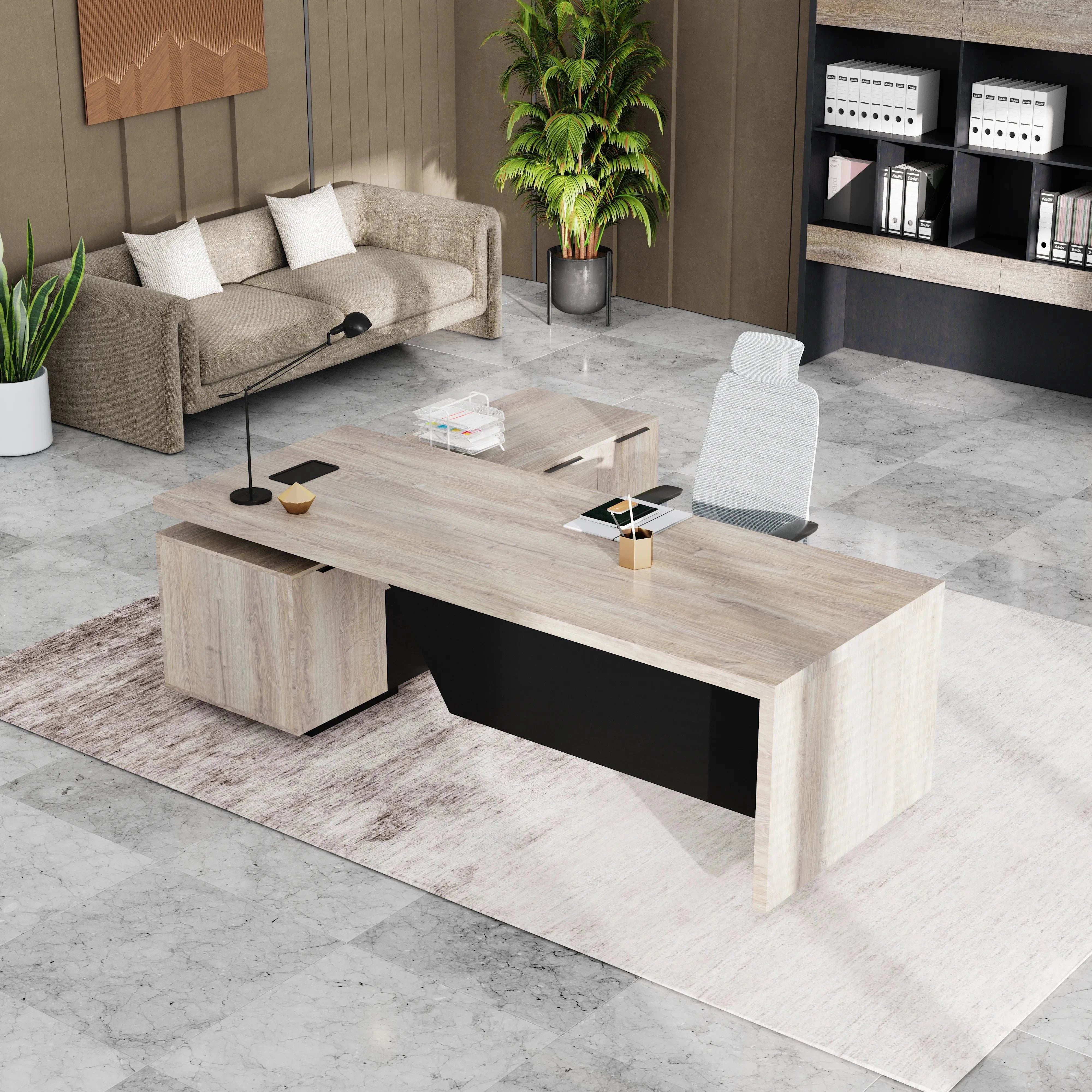 Maverick · Modern L-Shaped Executive Desk