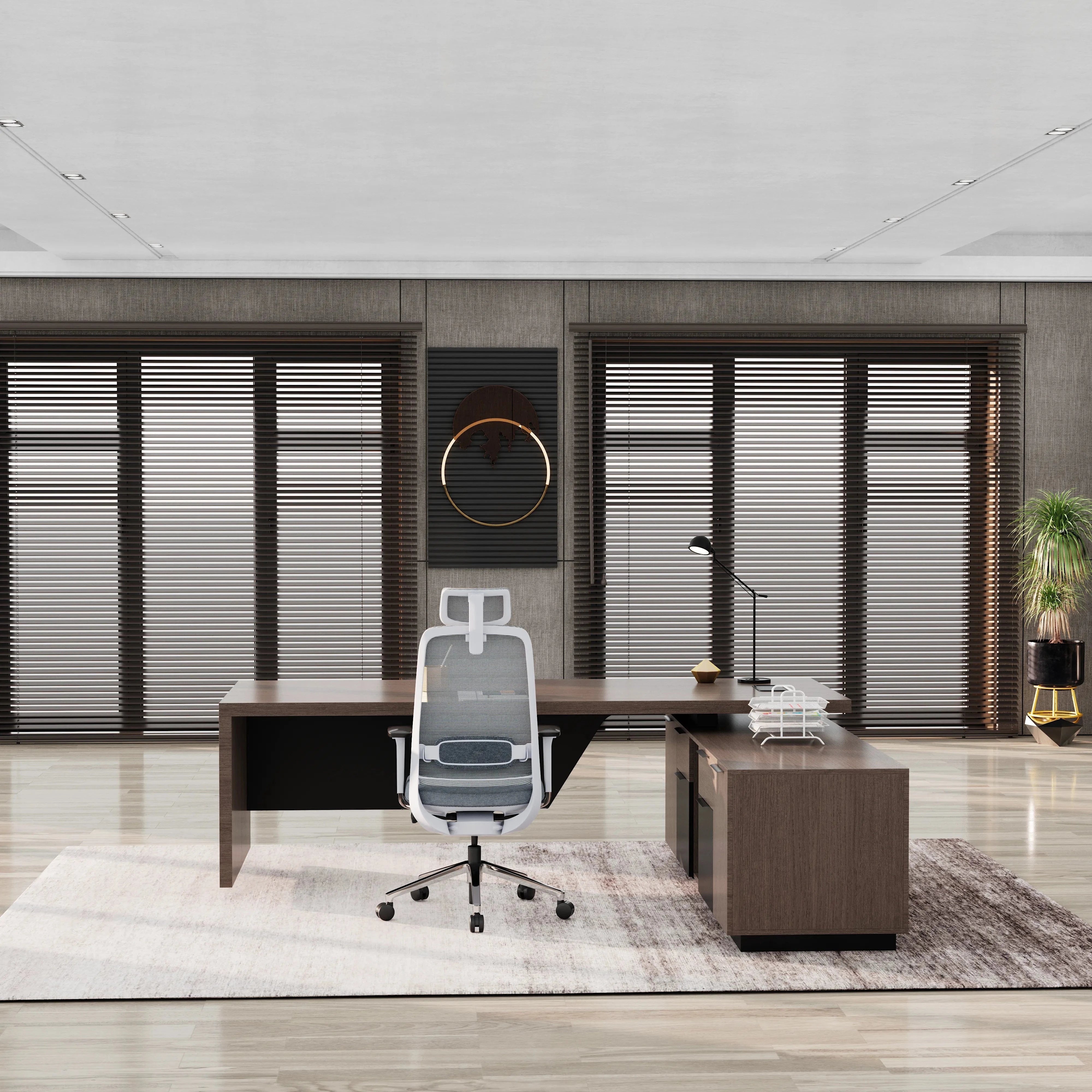 Maverick · Modern L-Shaped Executive Desk