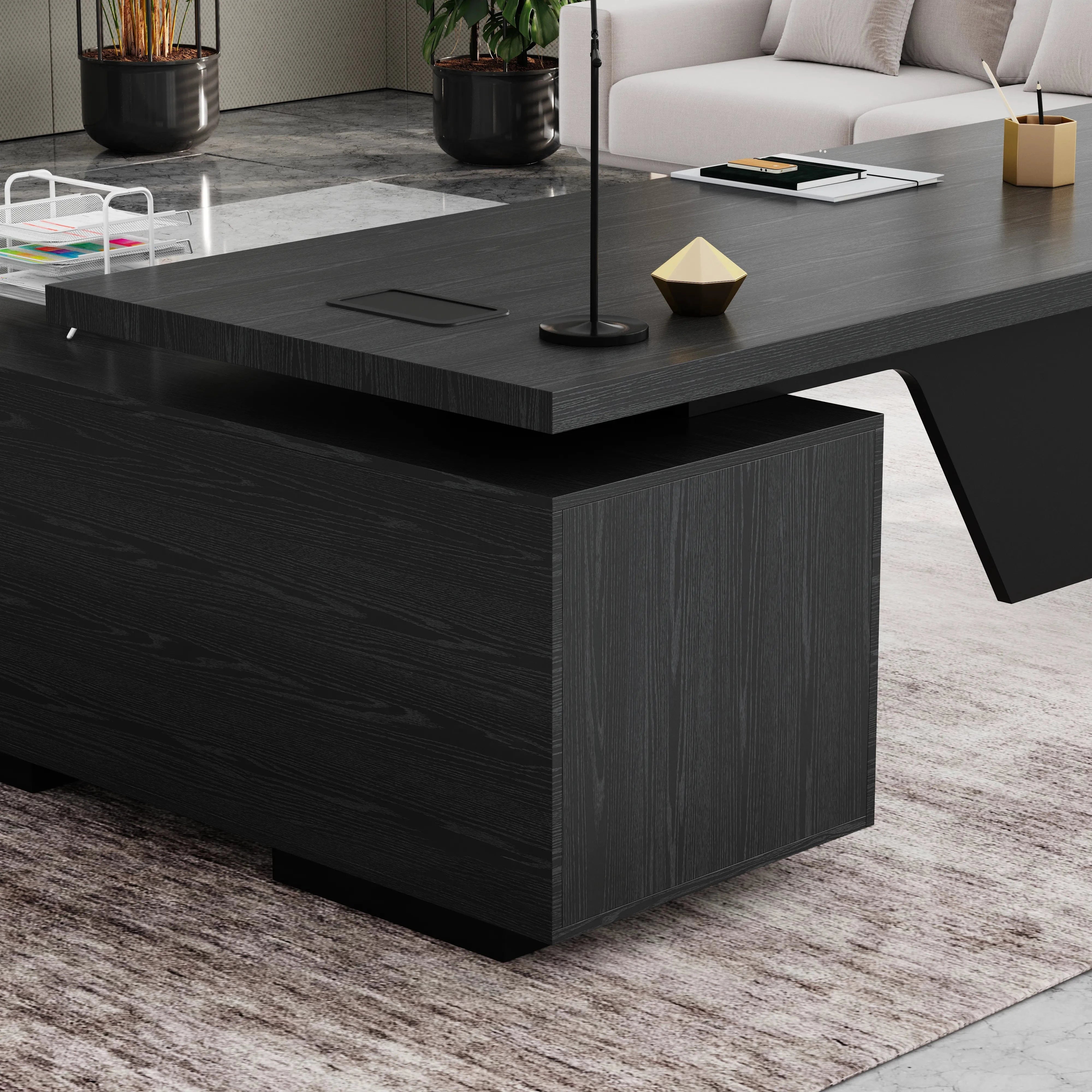 Maverick · Modern L-Shaped Executive Desk
