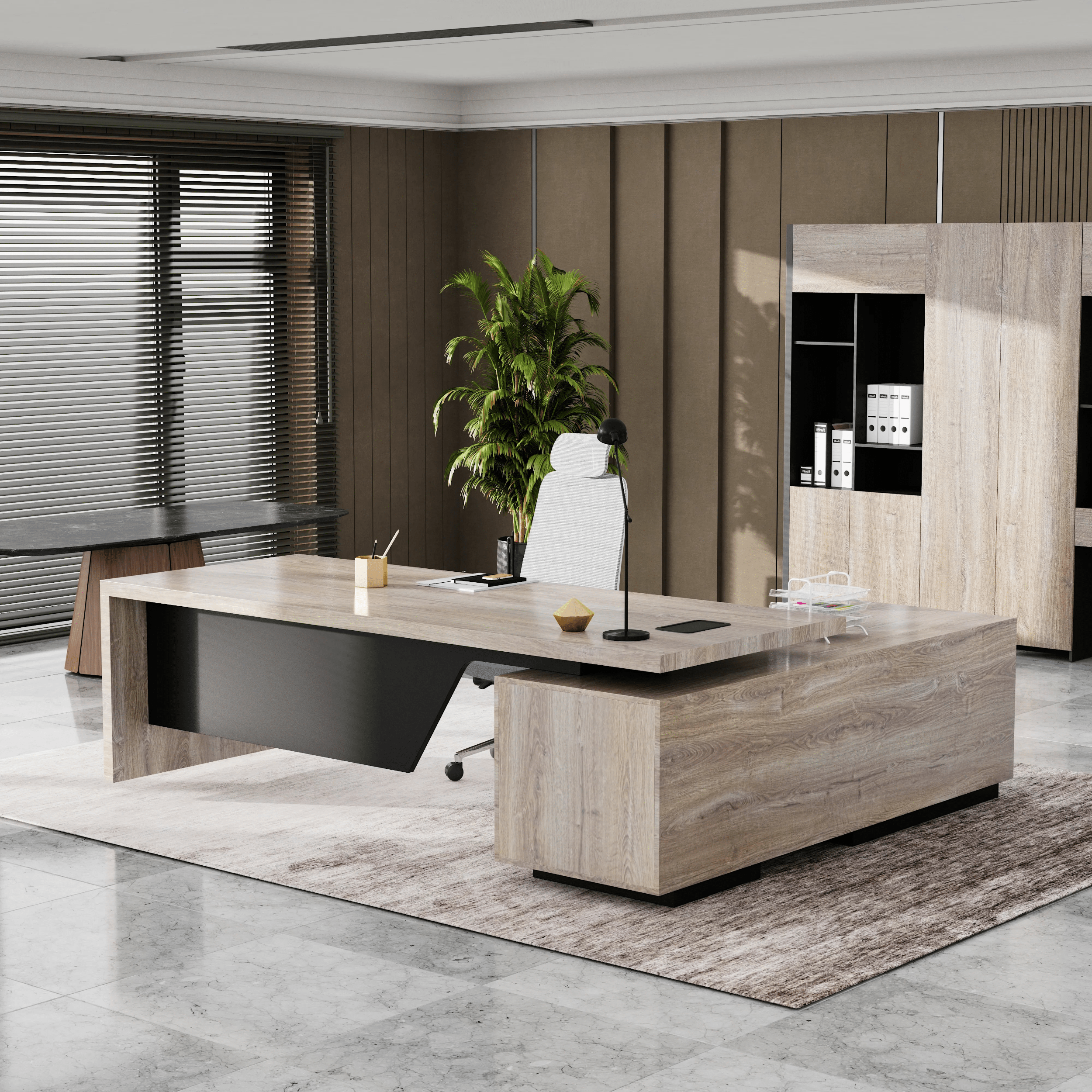 Maverick · Modern L-Shaped Executive Desk