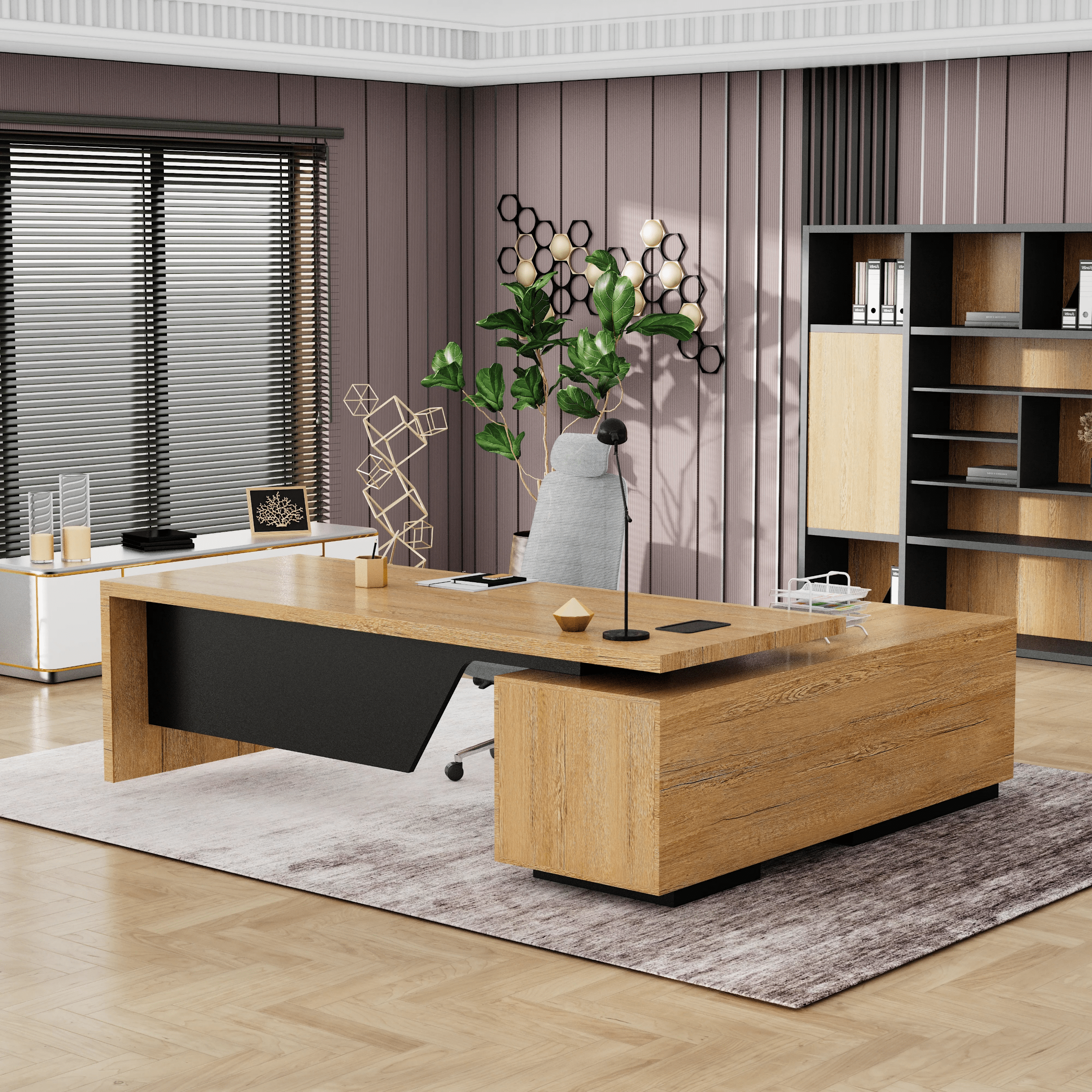 Maverick · Modern L-Shaped Executive Desk