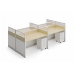 Mira · Standard Cubicle Workstation, White