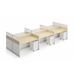 Mira · Standard Cubicle Workstation, White