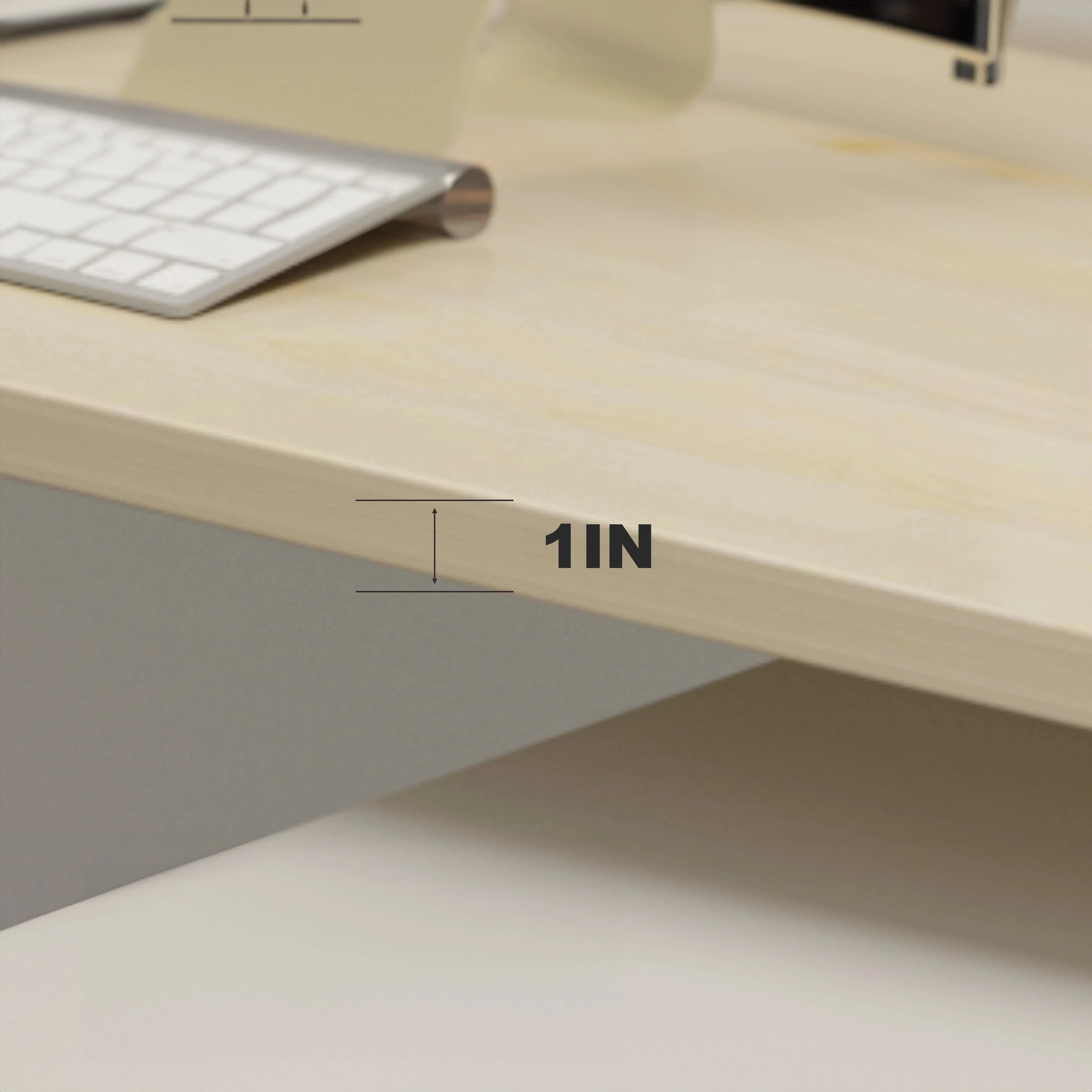 Mira · Standard Cubicle Workstation, White
