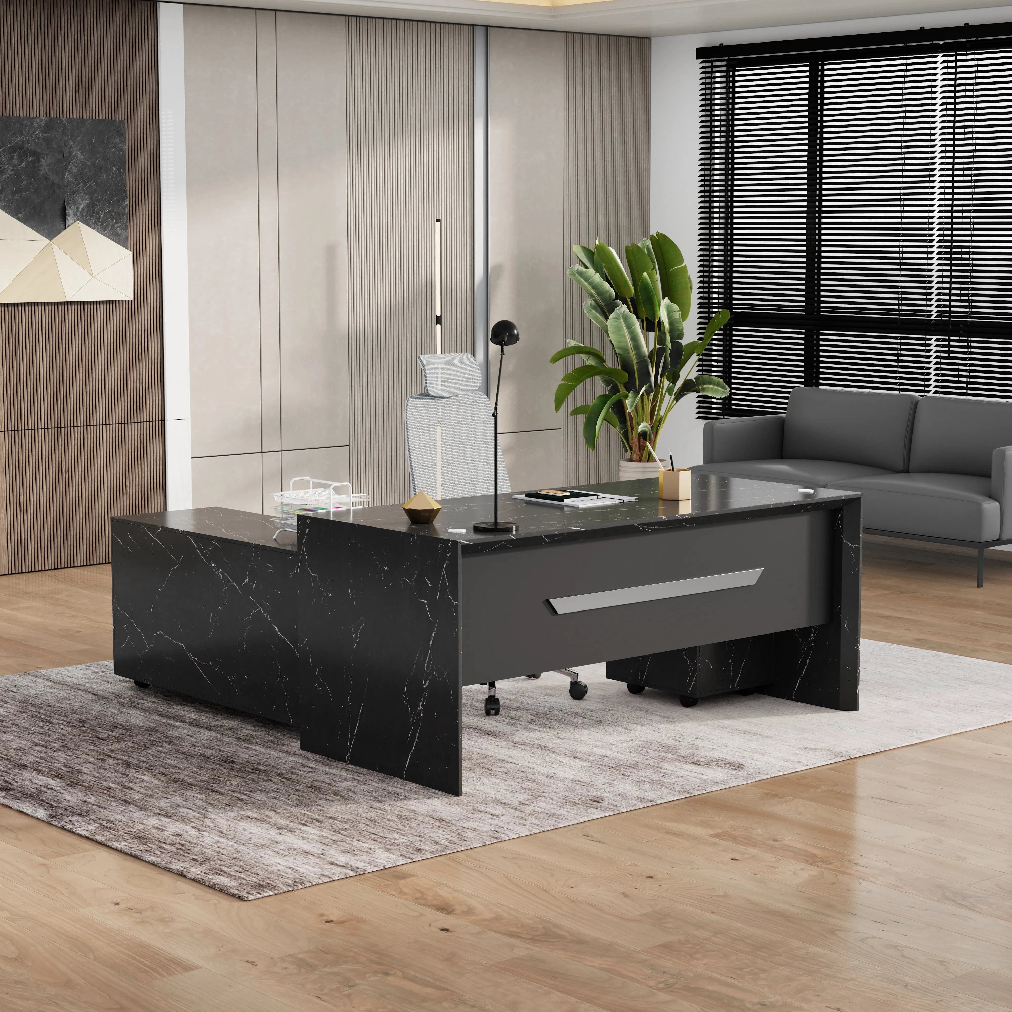 Neptune · Executive Desk w/ Mobile Storage