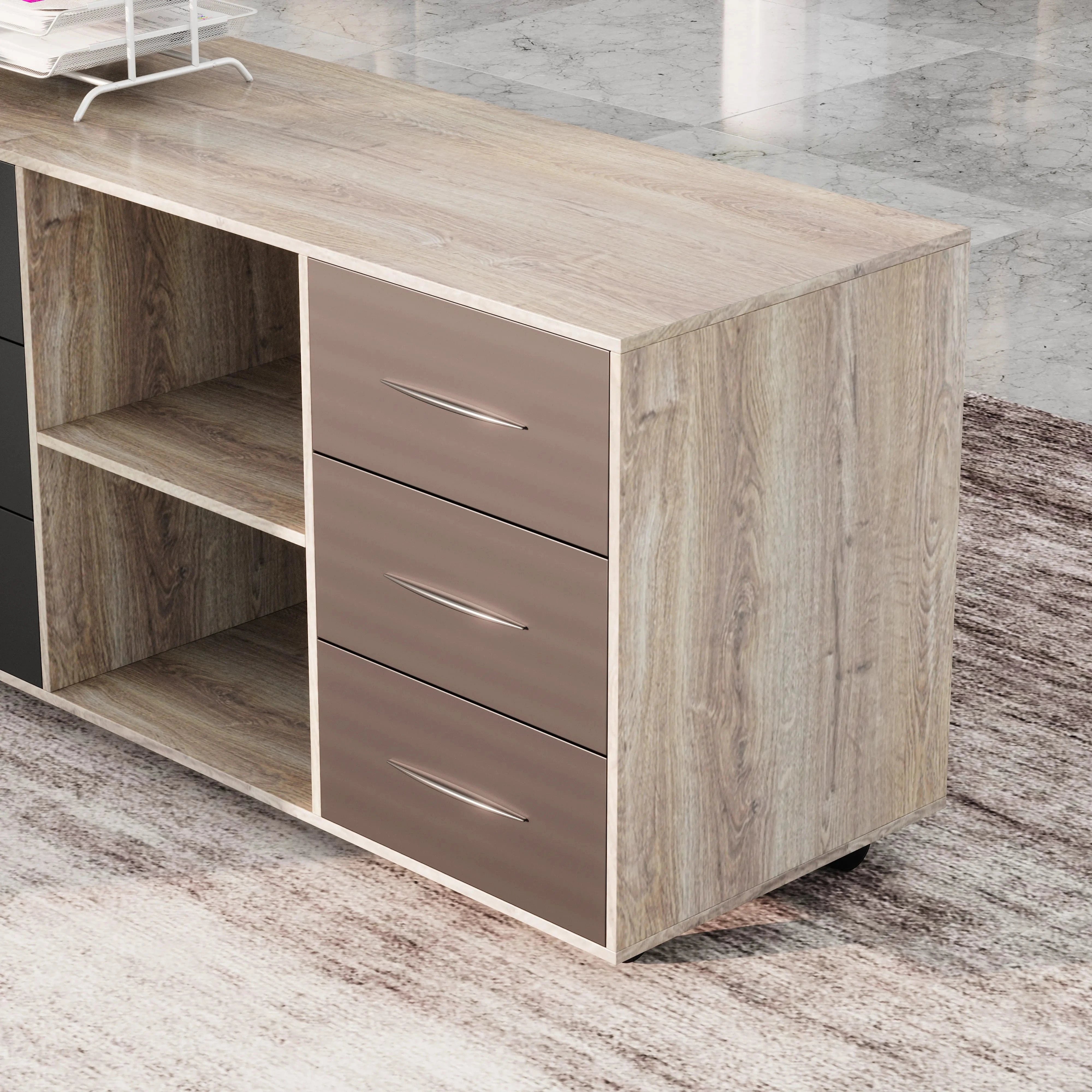 Neptune · Executive Desk w/ Mobile Storage