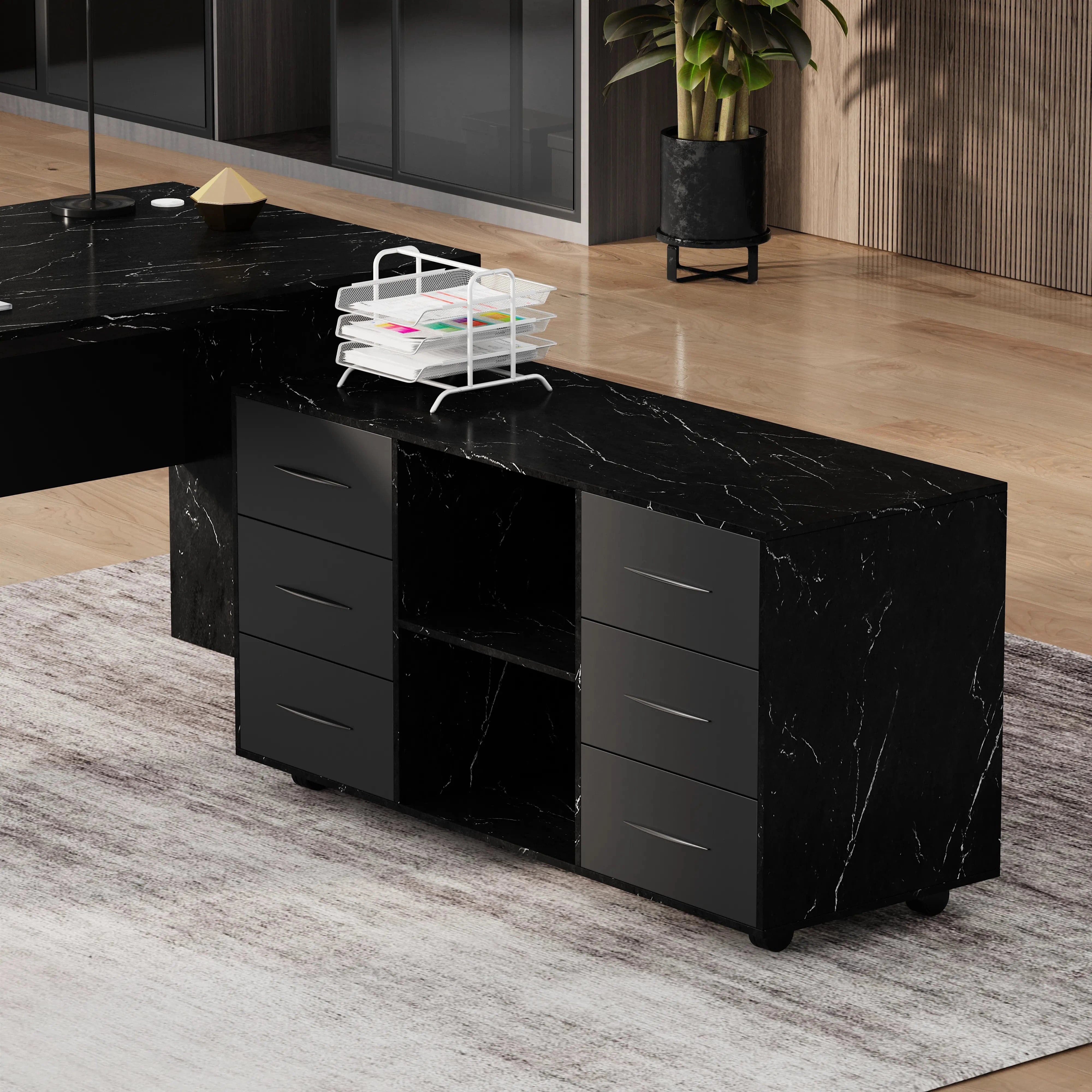 Neptune · Executive Desk w/ Mobile Storage