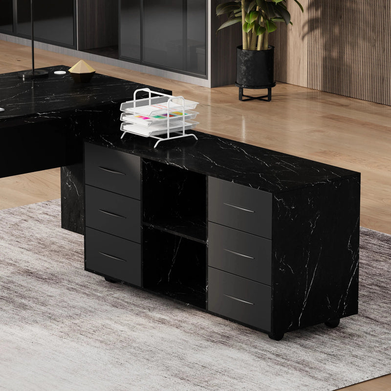 Neptune · Executive Desk w/ Mobile Storage