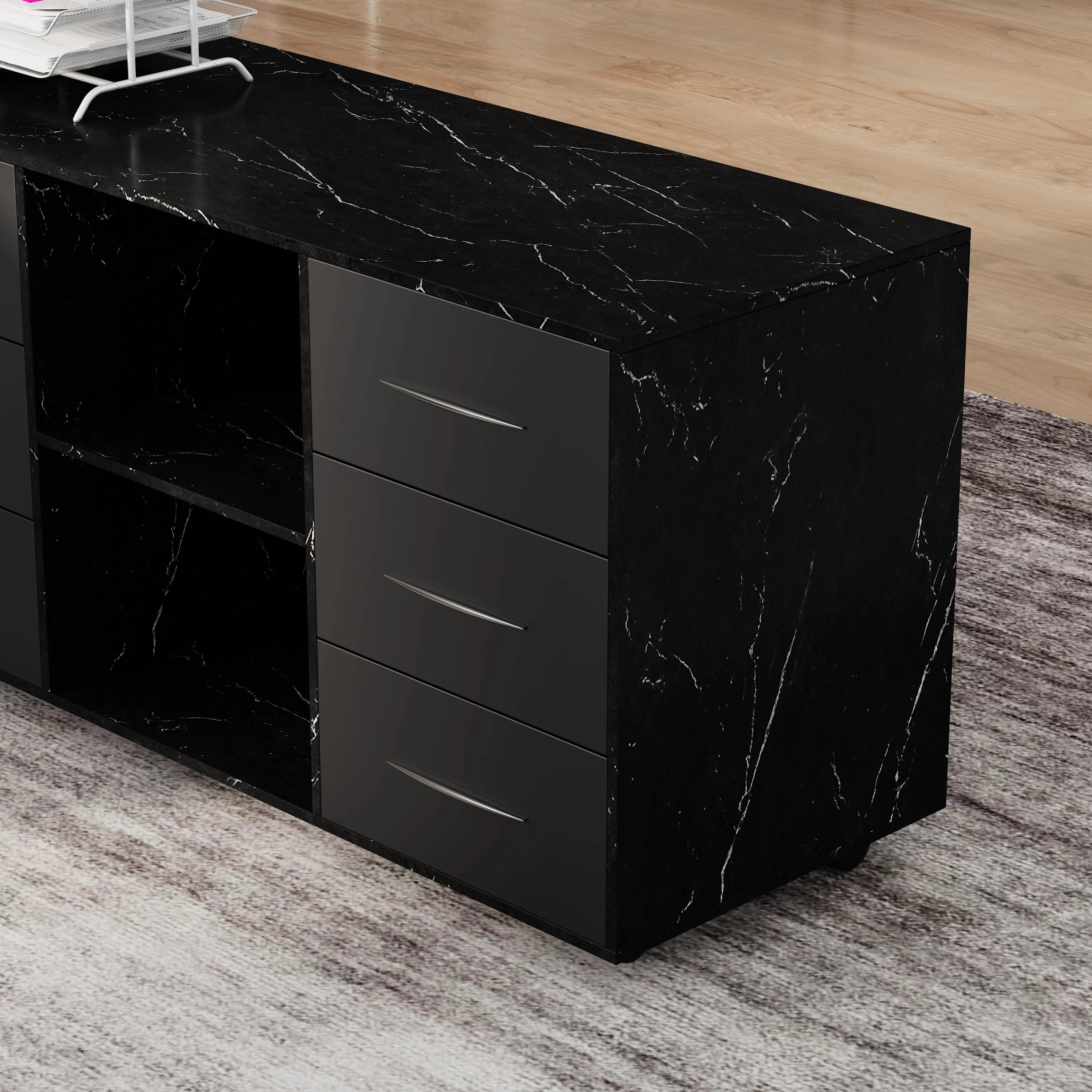Neptune · Executive Desk w/ Mobile Storage