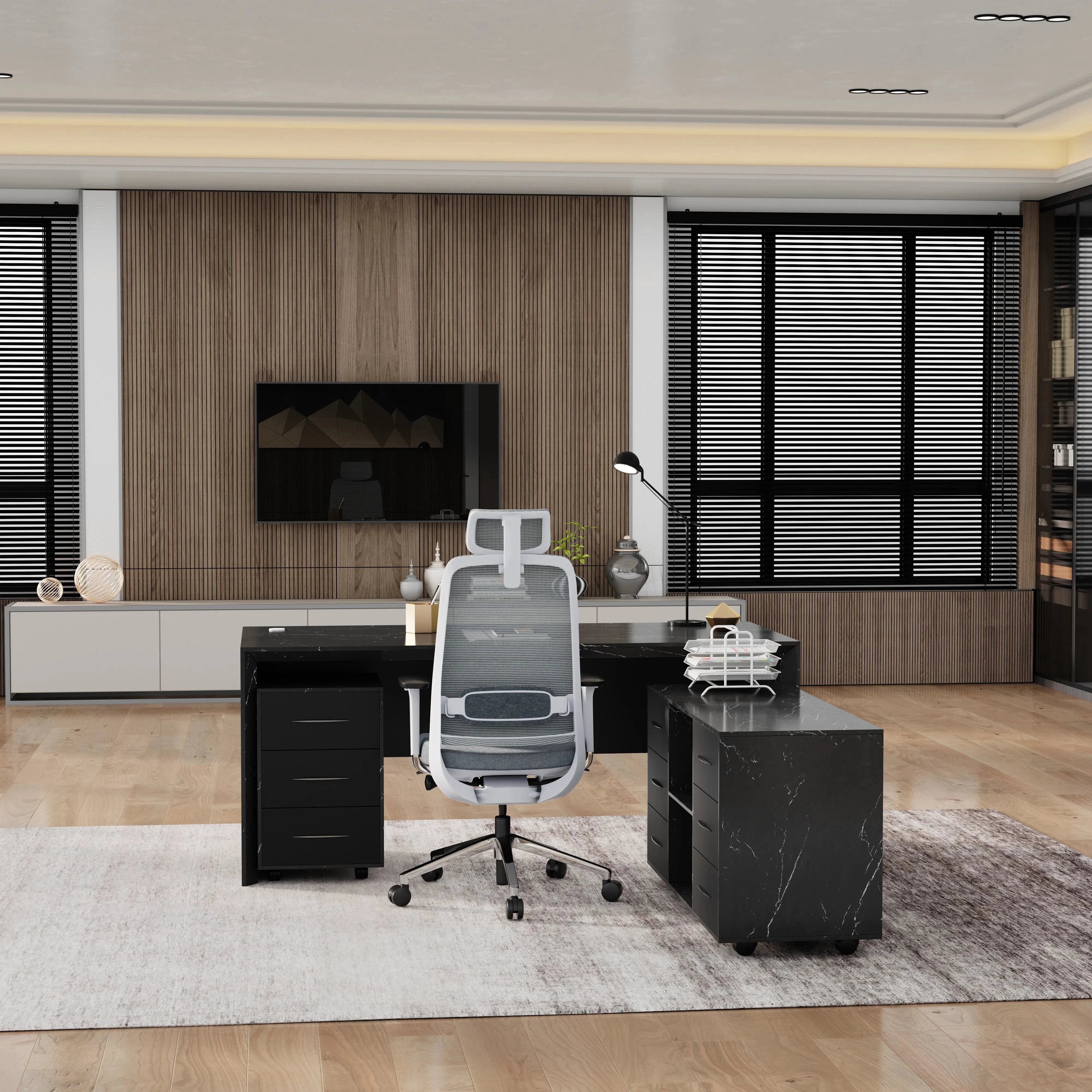 Neptune · Executive Desk w/ Mobile Storage