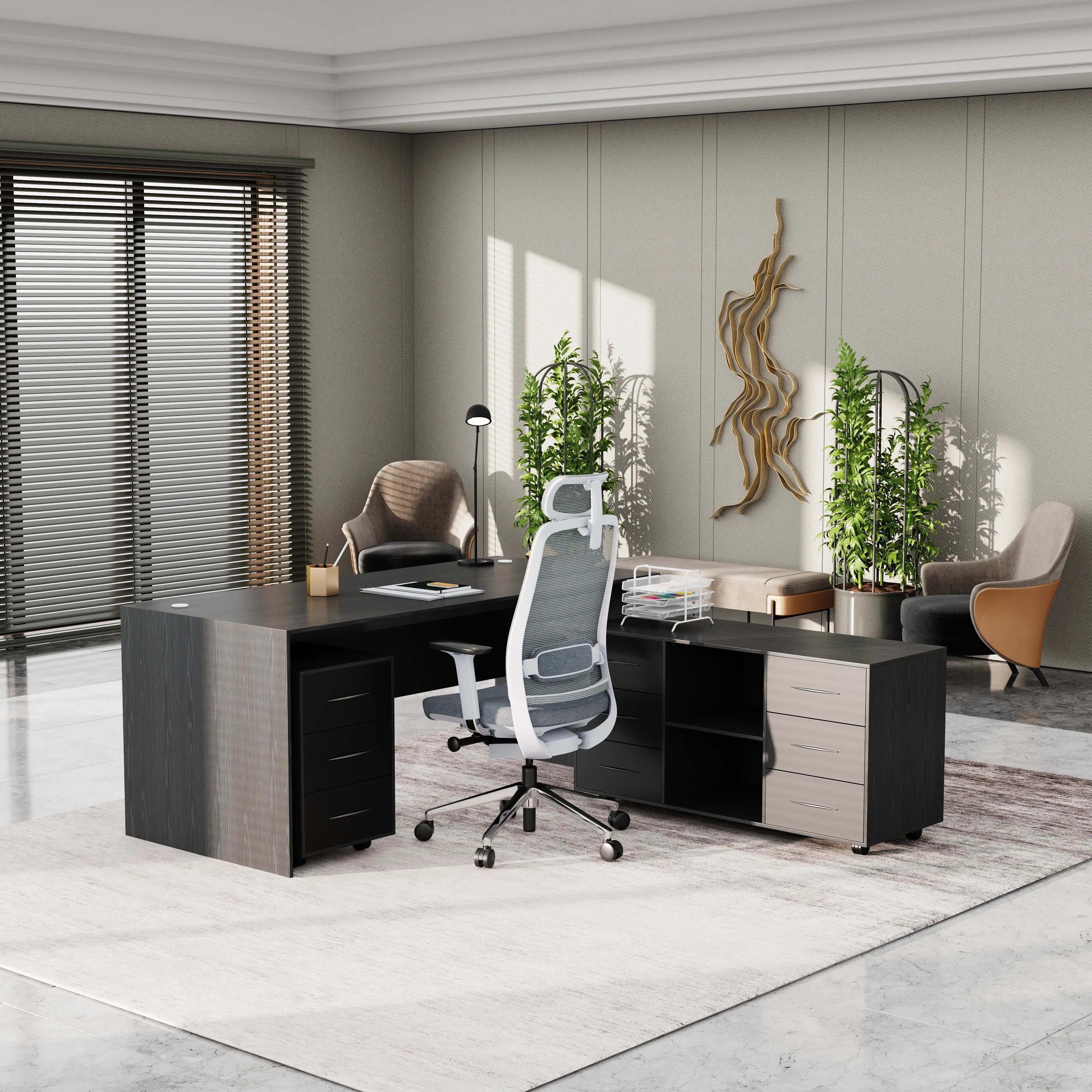 Neptune · Executive Desk w/ Mobile Storage