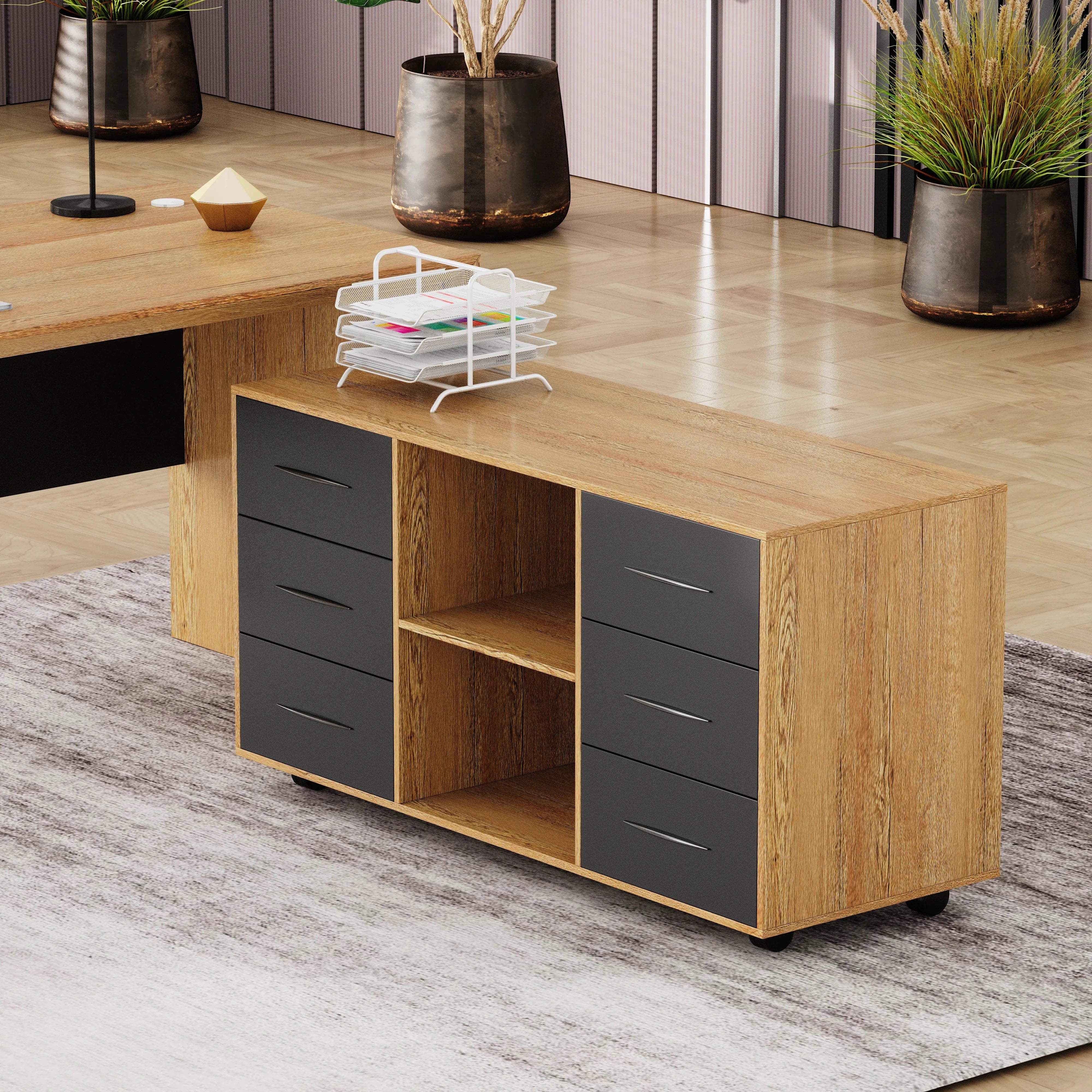 Neptune · Executive Desk w/ Mobile Storage