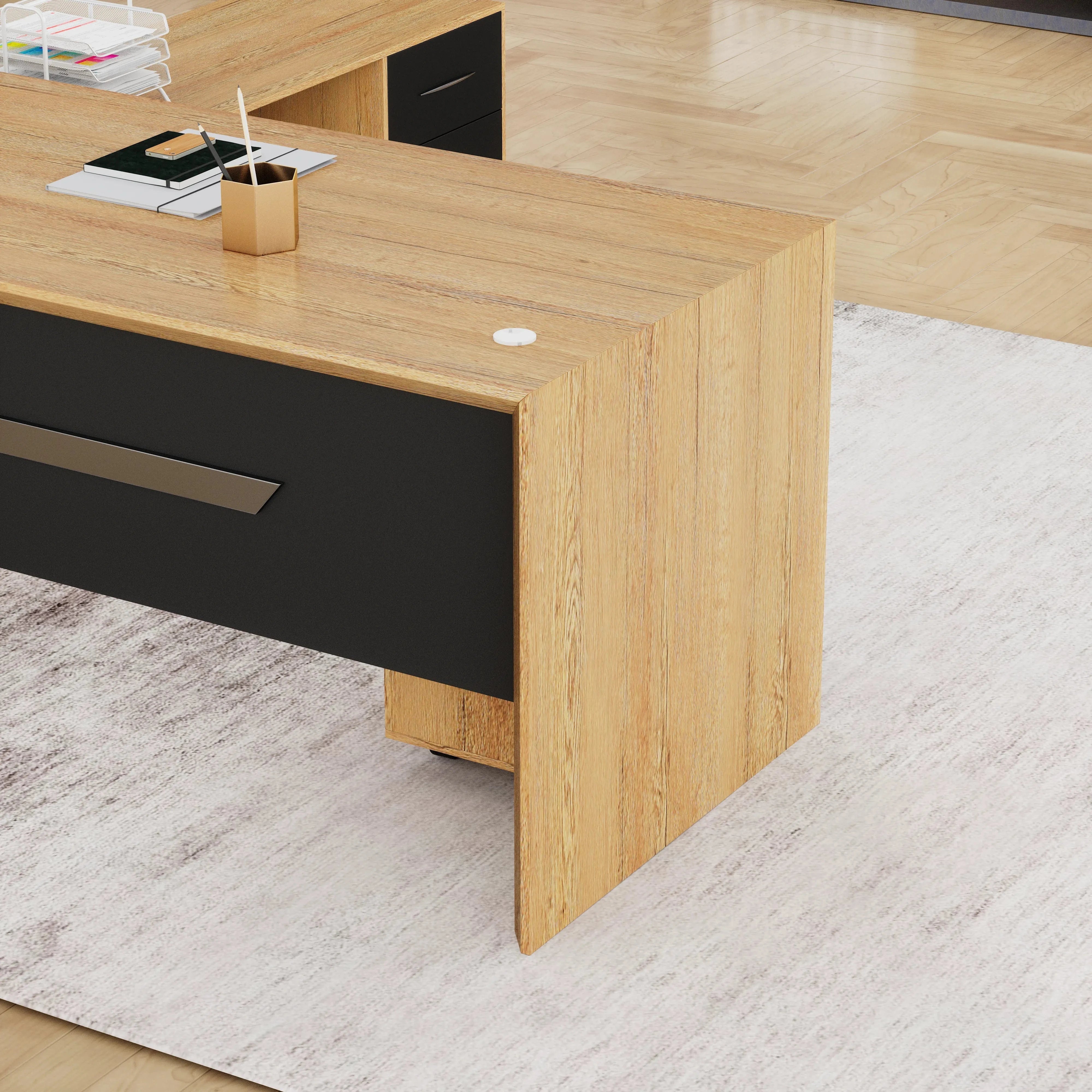 Neptune · Executive Desk w/ Mobile Storage