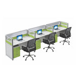 Estación de trabajo de oficina con cubículo rectangular verde Nieves de 51 a 198