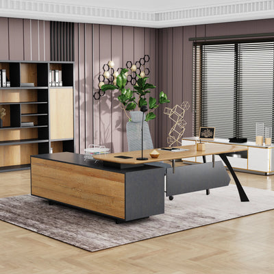 Nikolai · Modern L-Shaped Executive Desk