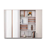 Estantería de pared para biblioteca North Beige de 87