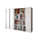 Estantería de pared para biblioteca North Beige de 87