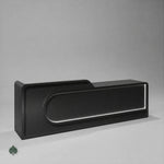 Nyssa · Front Reception Desk — Glossy Black
