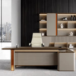 Oxley desk, left return, in a feminine city office