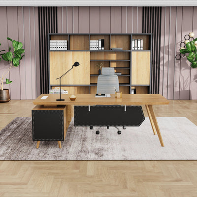 Pacific · Modern L-Shaped Executive Desk
