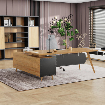 Pacific · Modern L-Shaped Executive Desk