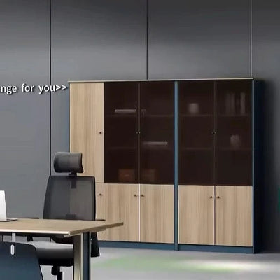 Pharsa · Office Cabinets w/ Glass Front Doors