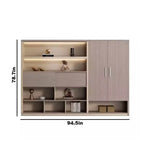 Posh · Modern Office Shelves w/ Lighting & Storage