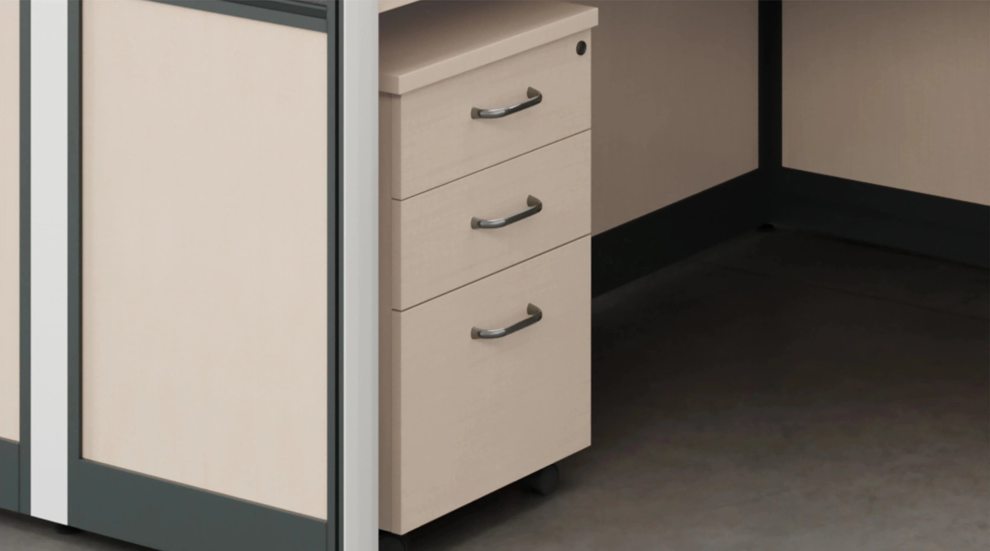 Remy · L-Shaped Cubicle Workstation