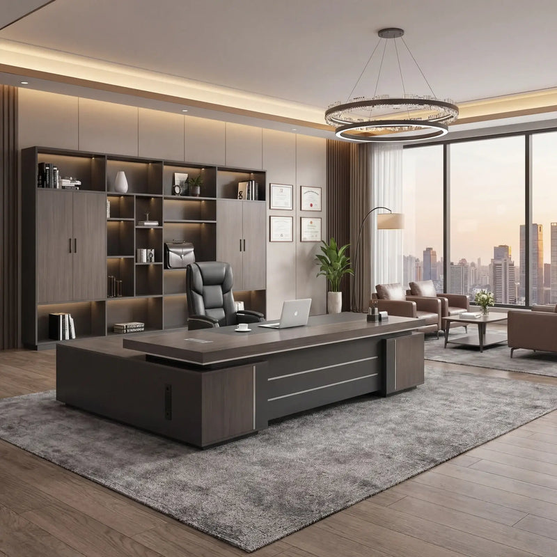 August · Modern Executive L-Shaped Desk