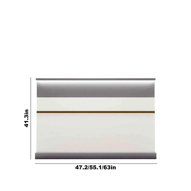 Escritorio de recepción rectangular blanco Ronin de 47 a 63