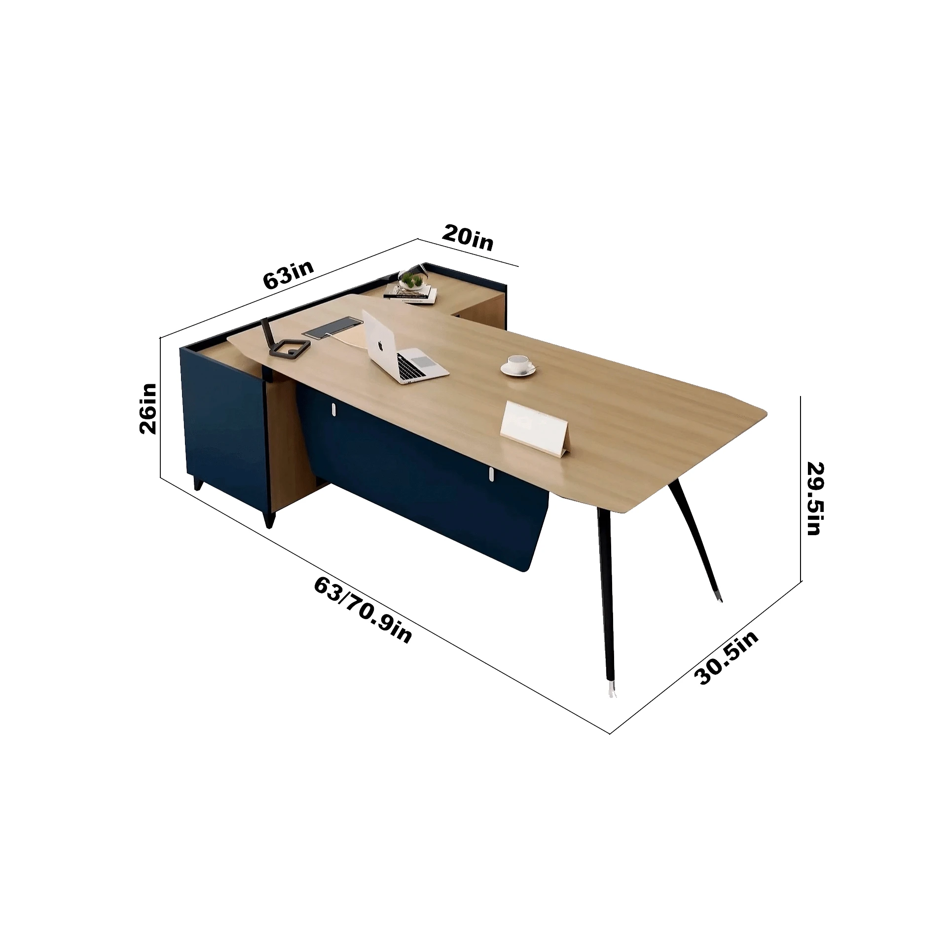 Roth · Modern L-Shaped Executive Desk