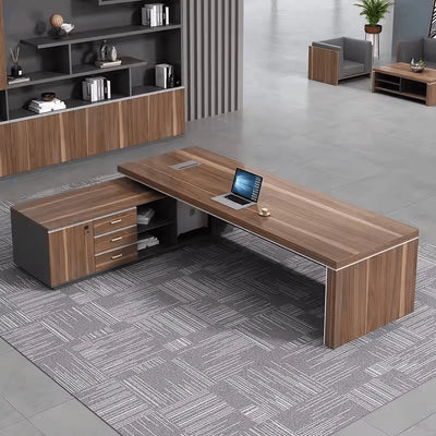 Rowan · Modern L-Shaped Executive Desk