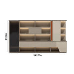 Ryan · Modern Office Shelves w/ Lighting, Storage