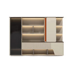 Ryan · Modern Office Shelves w/ Lighting, Storage