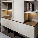 Ryan · Modern Office Shelves w/ Lighting, Storage
