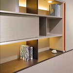 Ryan · Modern Office Shelves w/ Lighting, Storage