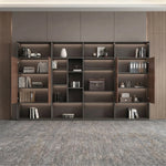 August · Office Shelves w/ Integrated Lighting & Storage