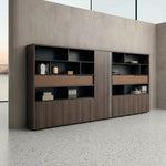 Rexton · Office Shelves w/ Integrated Lighting & Storage