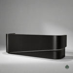 Sorelle · Front Reception Desk — Glossy Black, Right Configuration