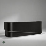 Sorelle · Front Reception Desk — Glossy Black