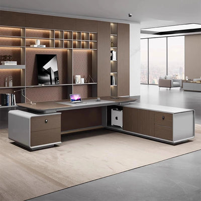 Torque · Modern L-Shaped Executive Desk